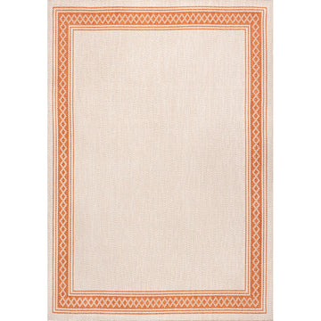 Lucia Classic Diamond Border Indoor/outdoor Area Rug
